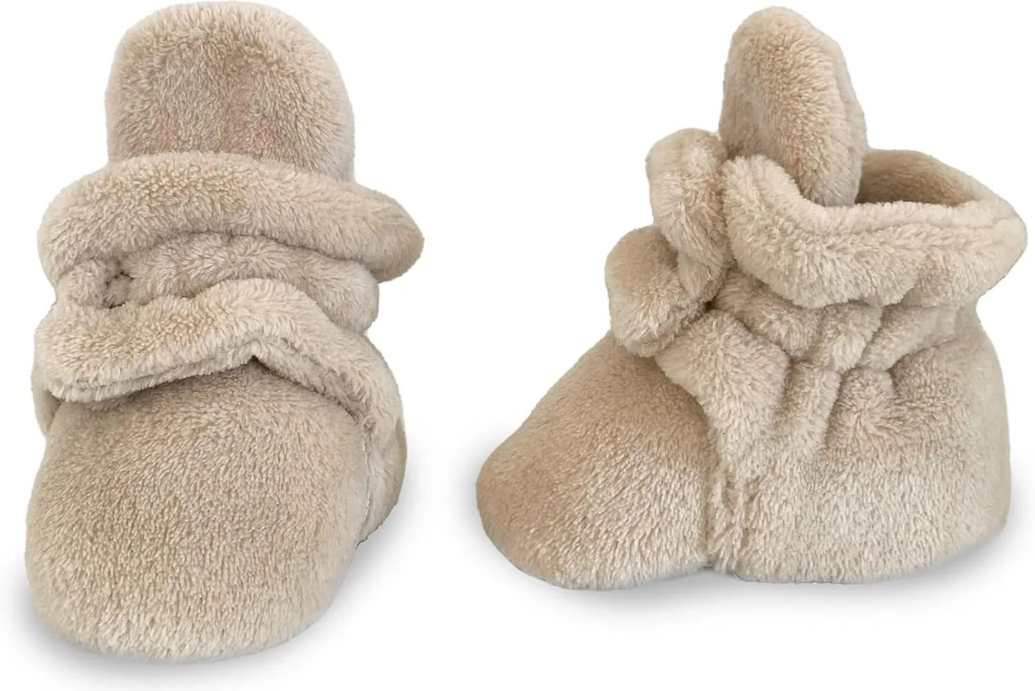 7AM Enfant Plush Baby Booties - Water Repellent Baby Shoes for Girls & Boys, Ultra Soft Winter Socks & Slippers for Infants