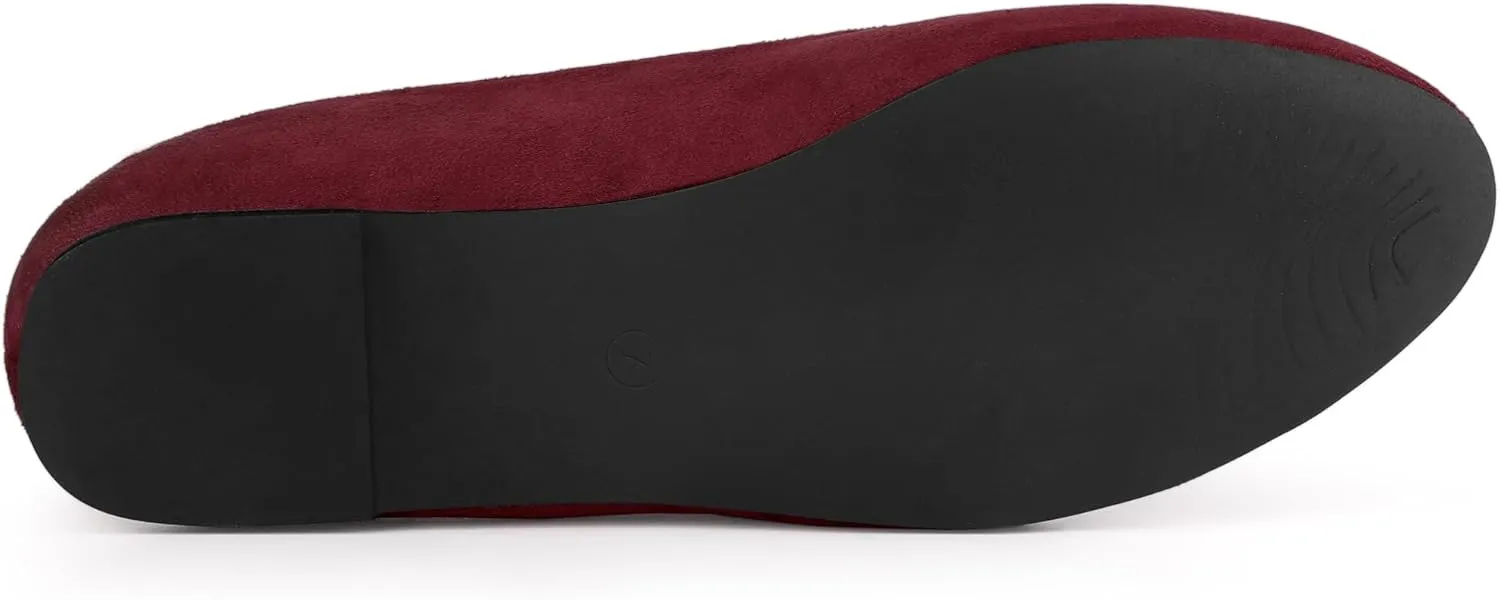 Allegra K Women's Round Toe Slip on Ballet Flats Shoes
