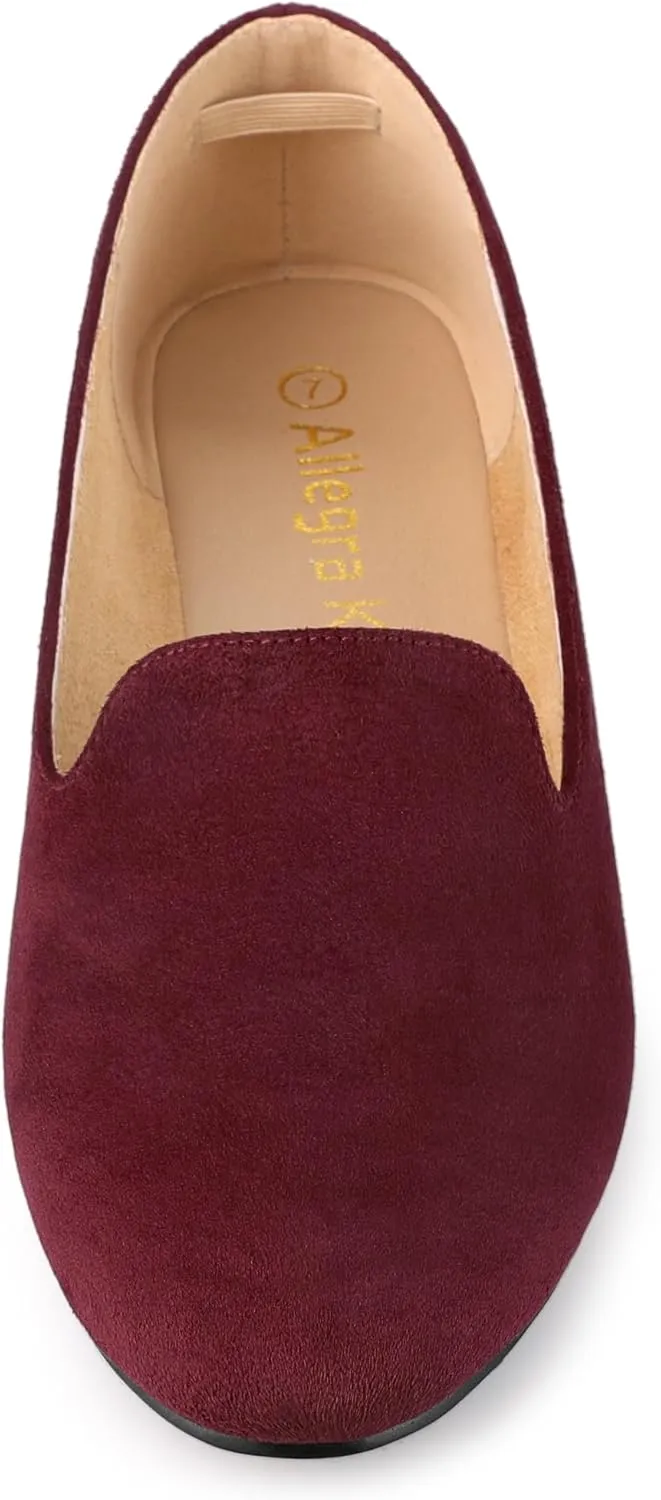 Allegra K Women's Round Toe Slip on Ballet Flats Shoes