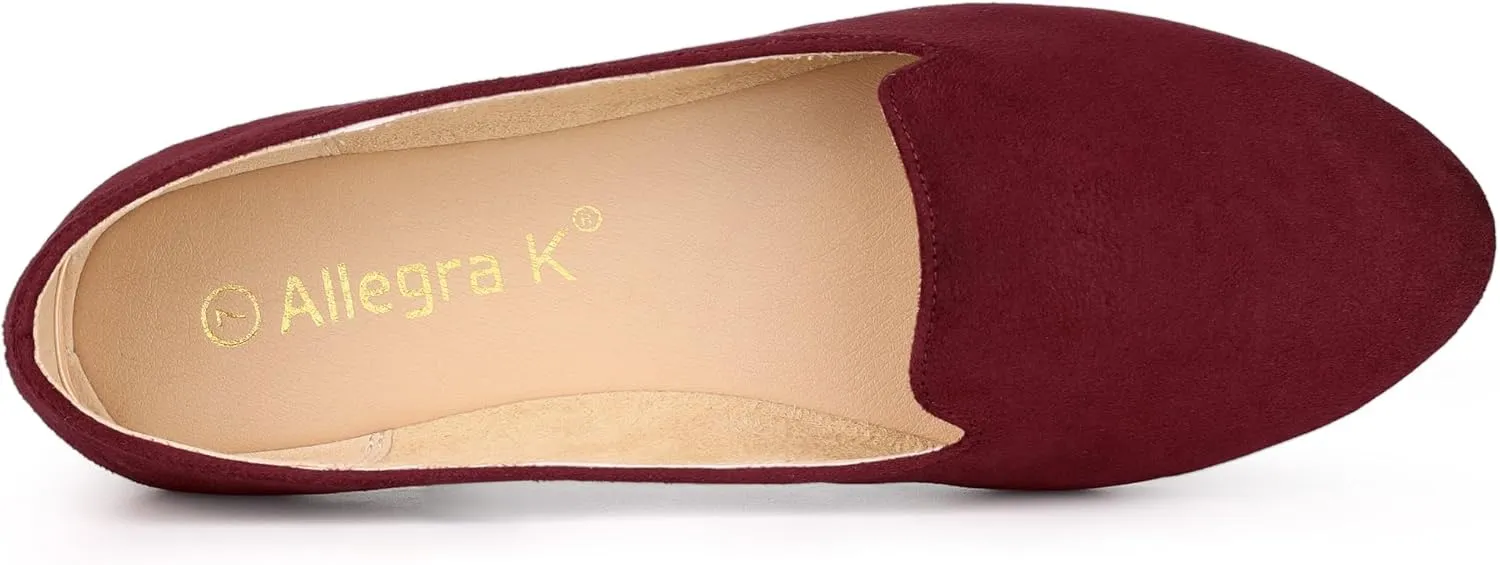 Allegra K Women's Round Toe Slip on Ballet Flats Shoes