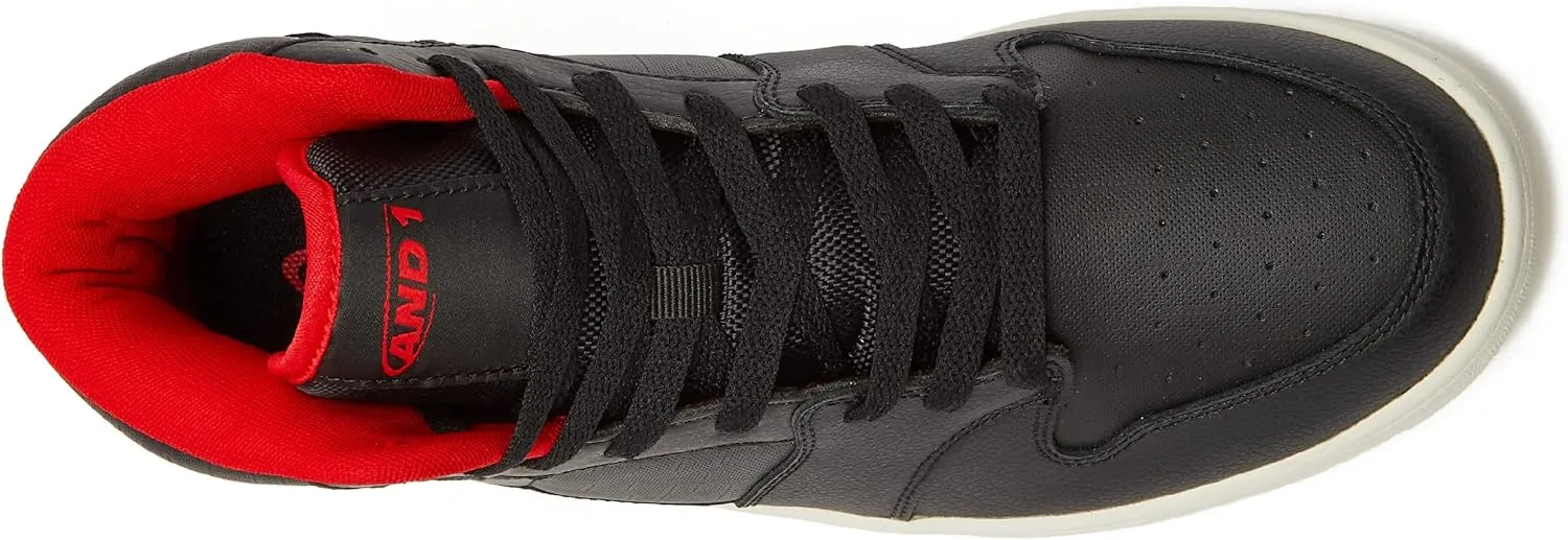AND1 Slam Men’s Basketball Shoes, Mid Top Casual Court Sneakers for Men, Sizes 7 to 15