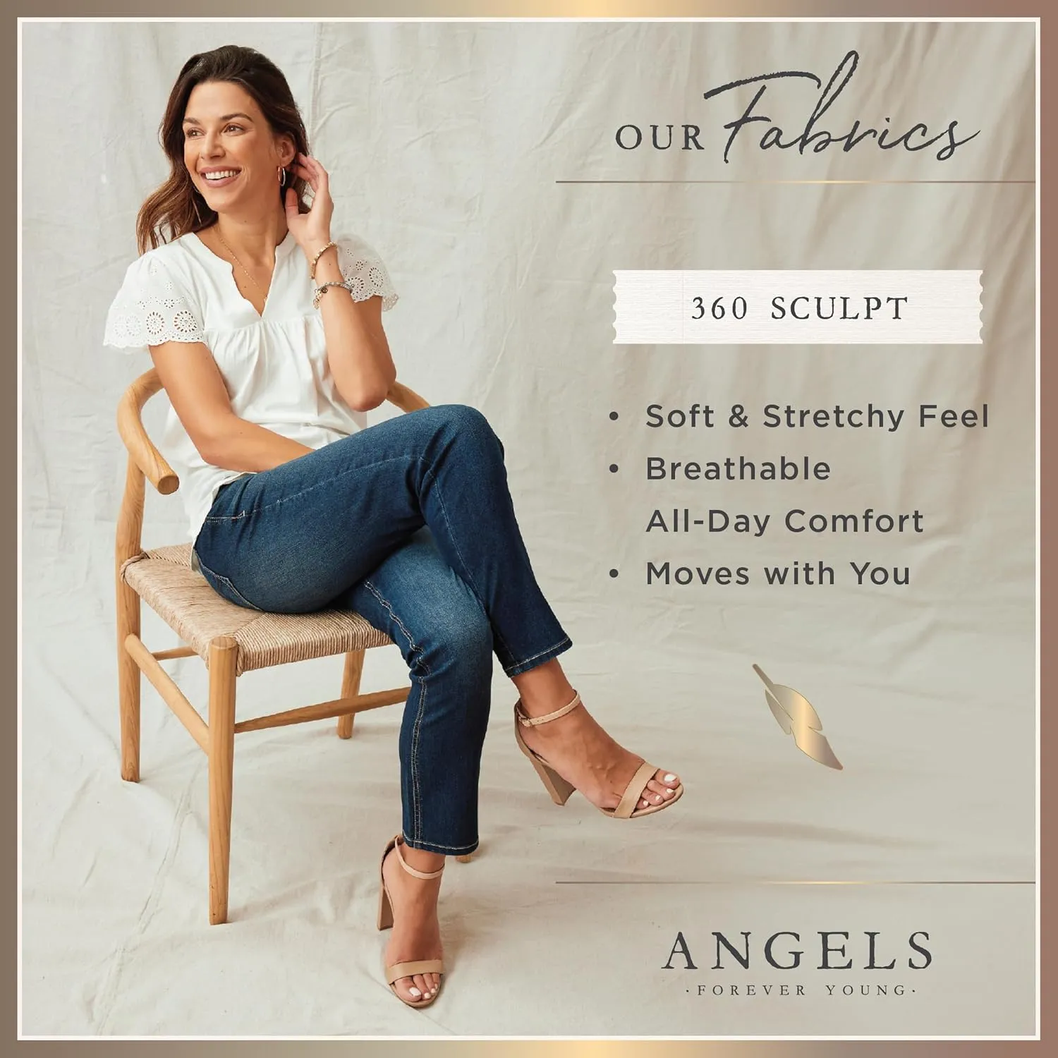 Angels Forever Young Women's 360 Sculpt 17" Capri