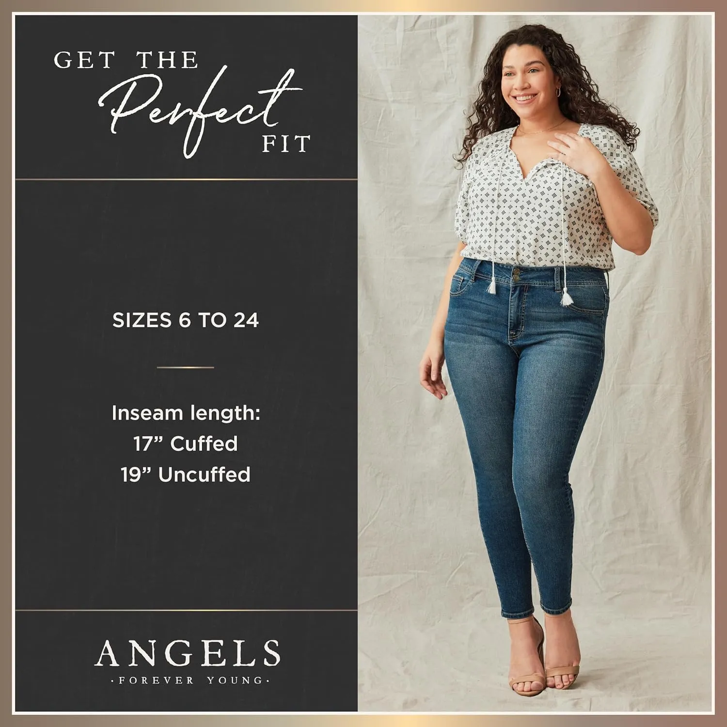 Angels Forever Young Women's 360 Sculpt 17" Capri