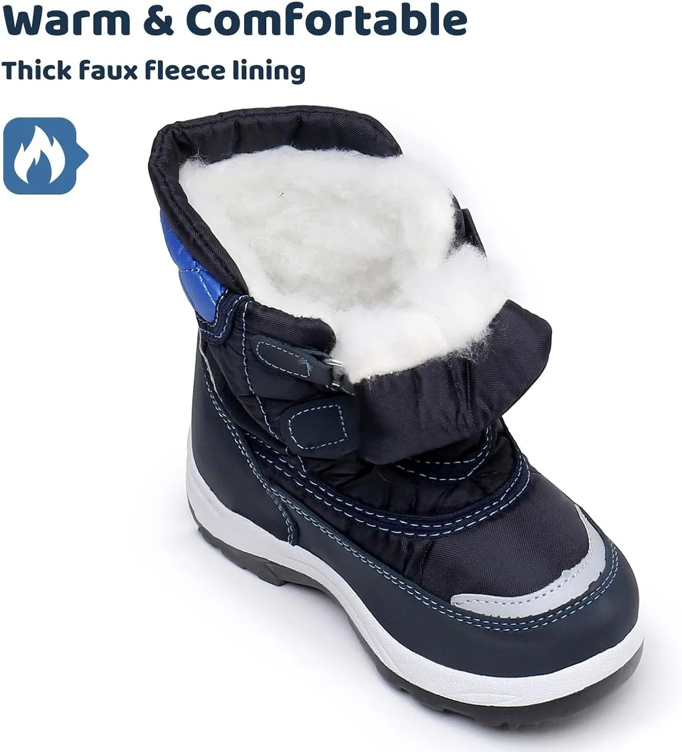 Apakowa Kid's Boys Girls Winter Snow Boots (Toddler/Little Kid)