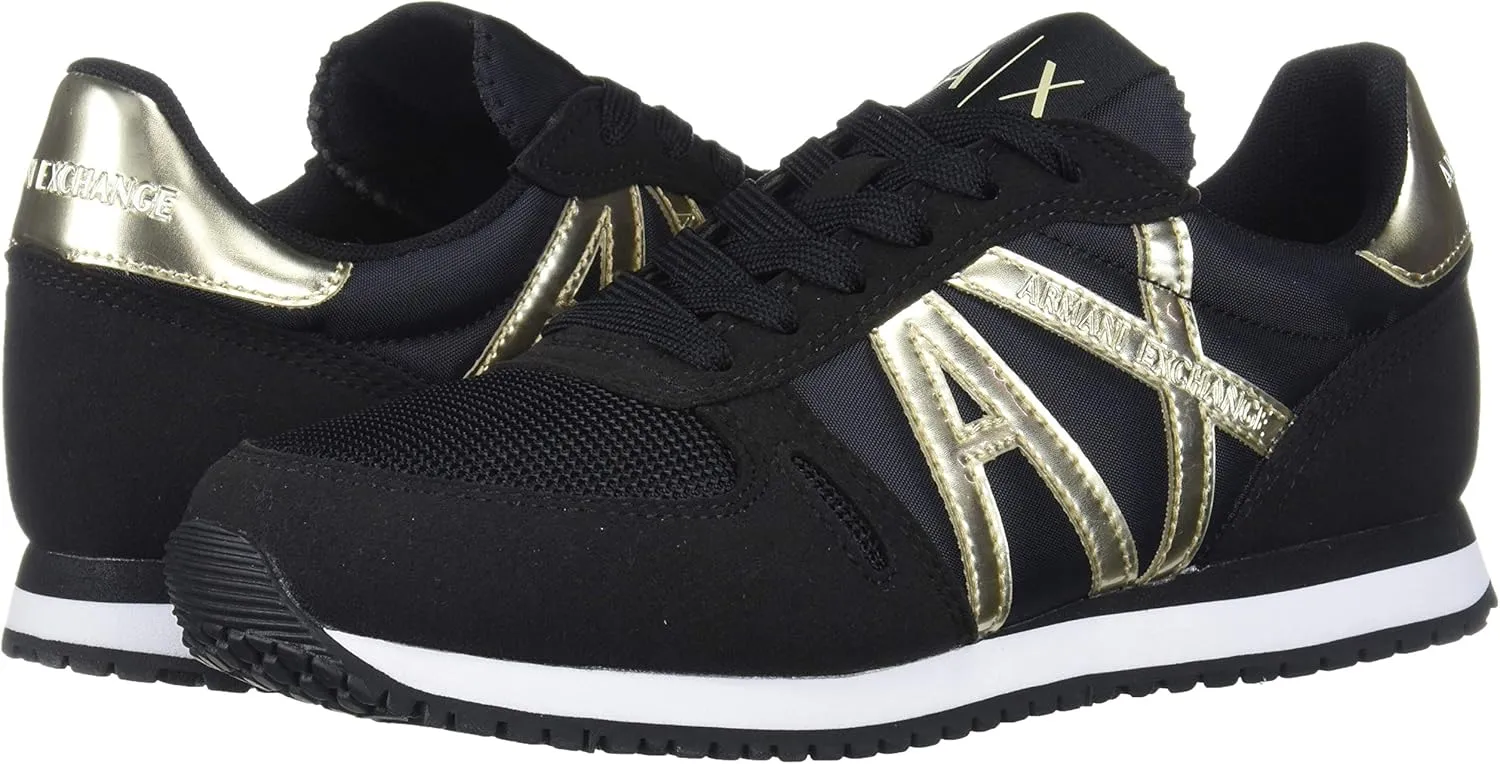 Armani Exchange Women's Retro Running Sneakers Indoor Court Shoe