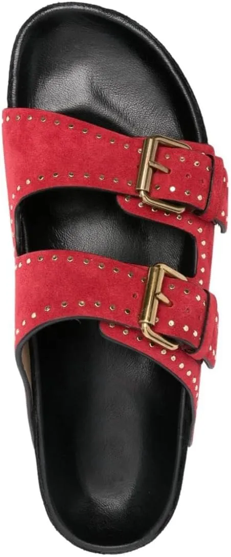 Arqa Eyelet-embellished Flatform Sandals for Women Open Toe Two Buckle Strap Platform Slides Summer Raffia Slip On Sandal
