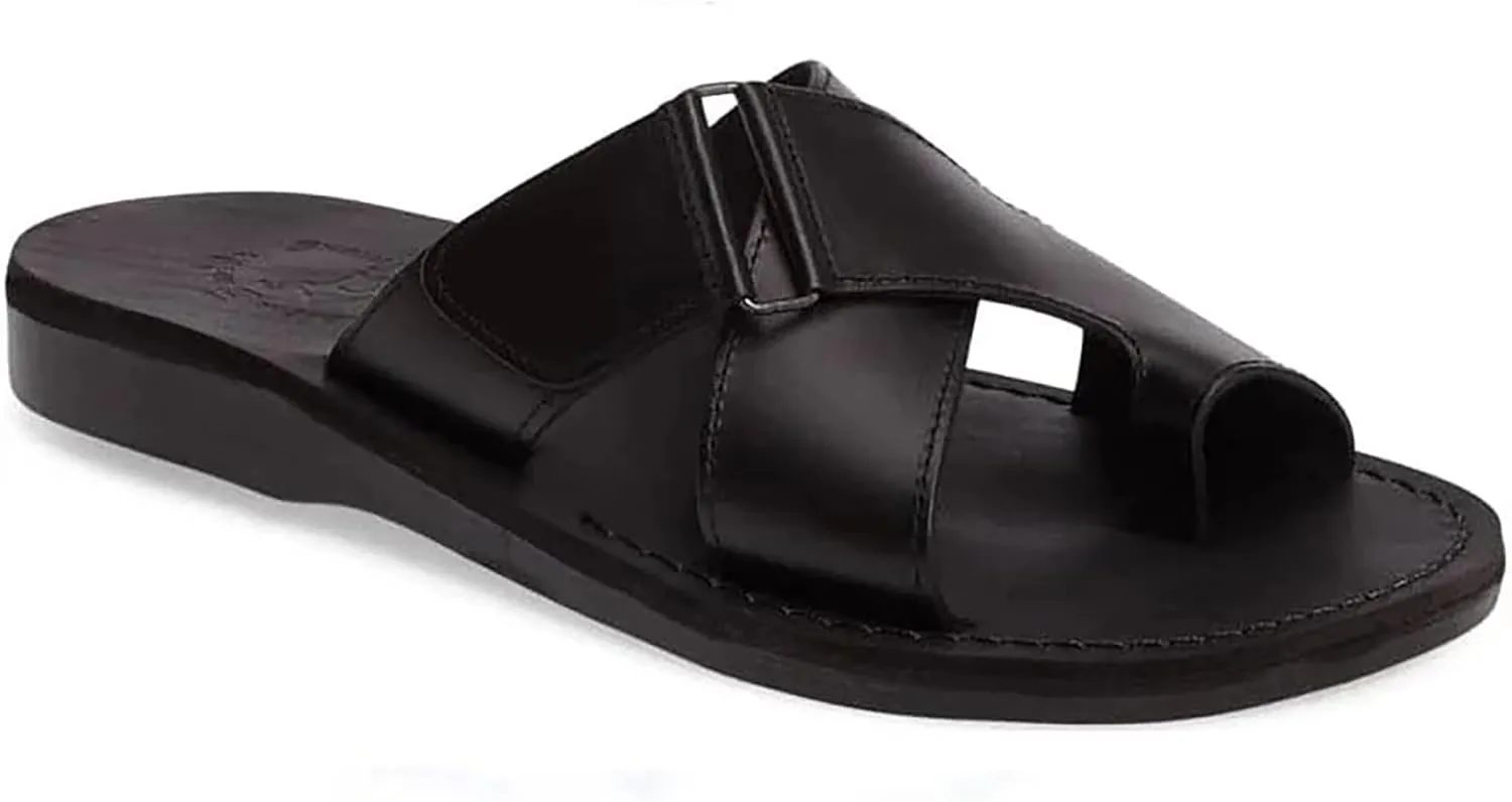 Asher - Leather Slide On Sandal - Men