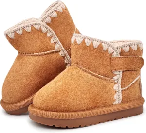 Baby Boots Winter Snow Booties Infant Boys Girls Outdoor Warm Shoes for Cold Weather 6 9 12 15 18 24 Months