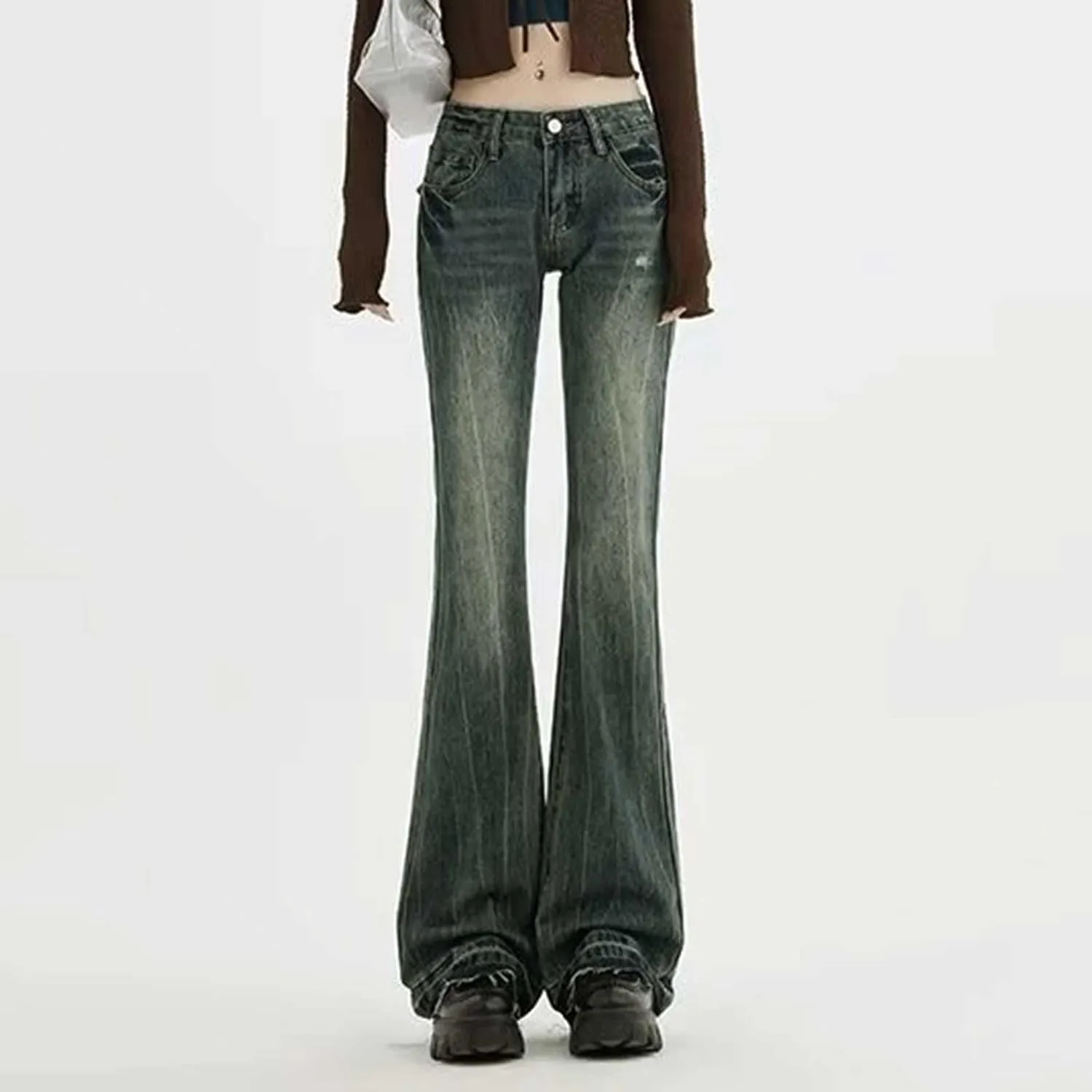 Baggy Jeans for Women Y2K High Street Pants Vintage Jeans Aesthetic Clothing Teen Girls Streetwear Hiphop