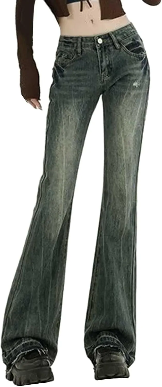 Baggy Jeans for Women Y2K High Street Pants Vintage Jeans Aesthetic Clothing Teen Girls Streetwear Hiphop
