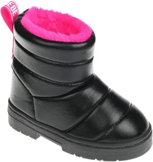bebe Girl's Winter Snow Boots Comfy and Cozy Fashion Ankle Boots - Warm Boots For Girls (Toddler/Little Kid/Big Kid)