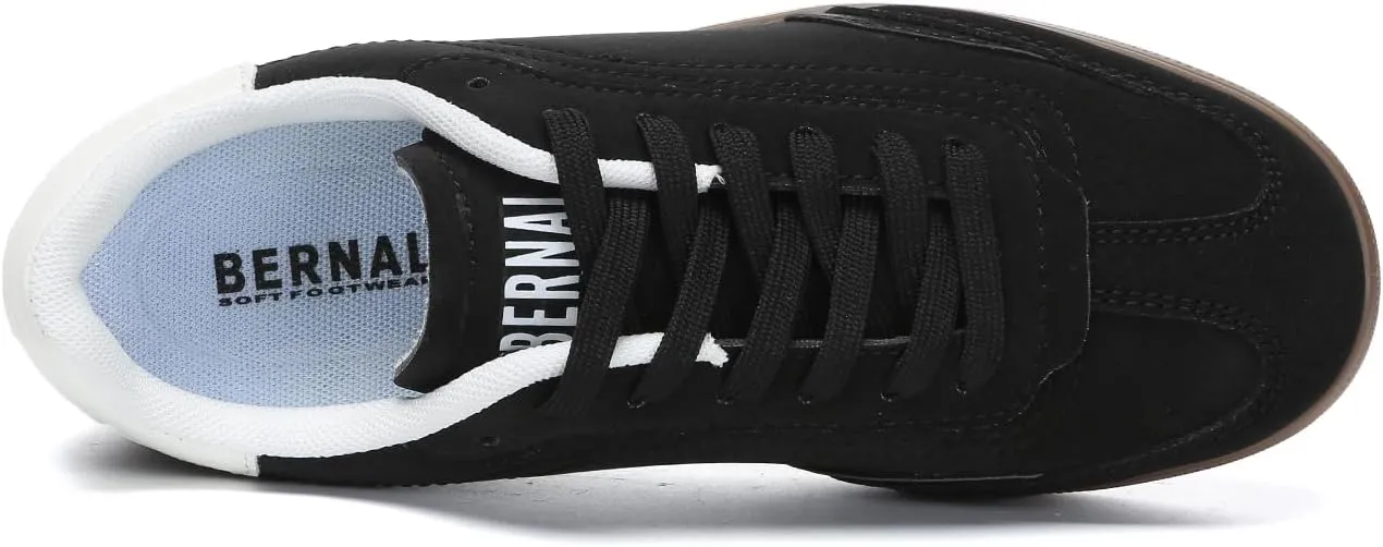 Bernal Women's Fashion Sneakers Flat Low-Top Lace-Up Comfortable Casual Tennis Shoes Walking Travel Shoes Dress Sneakers