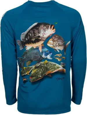 Bimini Bay Outfitters LTD Hook M' Men's Long Sleeve Fishing Shirt