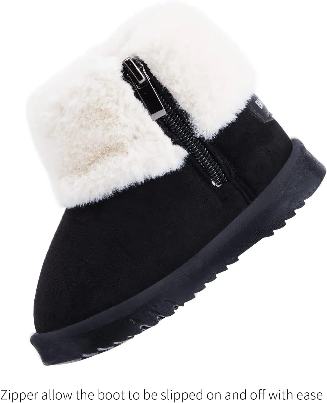 BMCiTYBM Girls Boys Snow Boots Warm Winter Fur Lined Baby Shoes (Infant/Toddler/Little Kid)