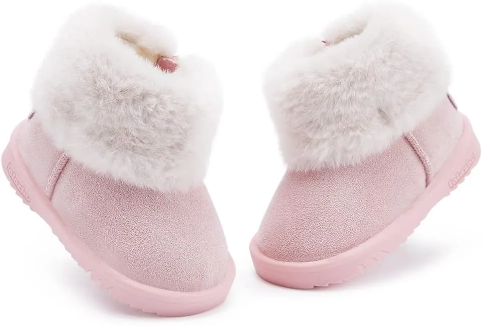 BMCiTYBM Girls Boys Snow Boots Warm Winter Fur Lined Baby Shoes (Infant/Toddler/Little Kid)