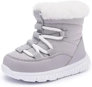 BMCiTYBM Girls Boys Snow Boots Warm Winter Fur Lined Baby Shoes (Infant/Toddler/Little Kid)