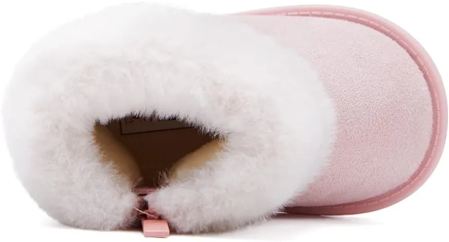 BMCiTYBM Girls Boys Snow Boots Warm Winter Fur Lined Baby Shoes (Infant/Toddler/Little Kid)