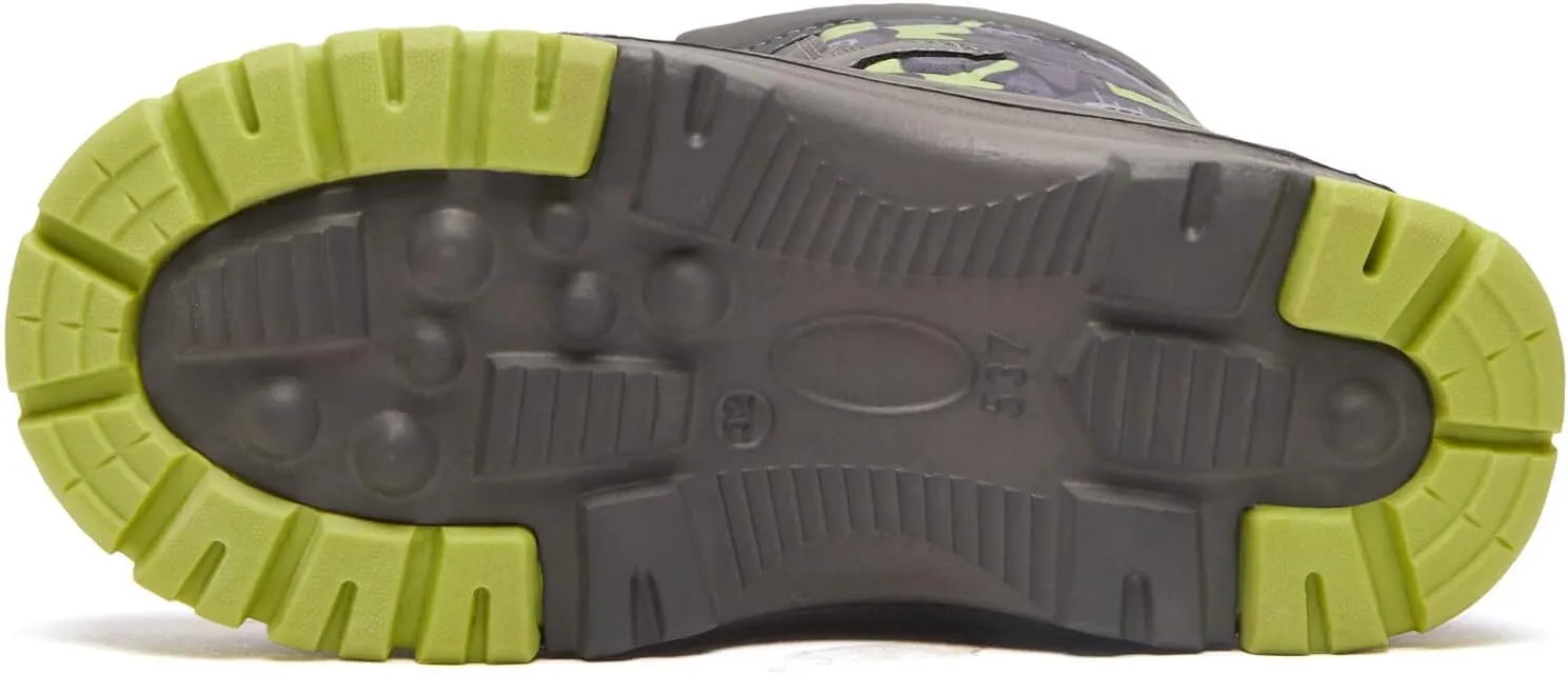 BODATU Boys' Waterproof Winter Snow Boots with Insulation for Cold Weather