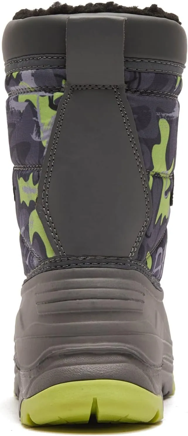BODATU Boys' Waterproof Winter Snow Boots with Insulation for Cold Weather