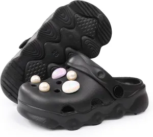 Boys Girls Cute Clogs Shoes Lightweight Garden Shoes Slip On Beach Slides Sandals