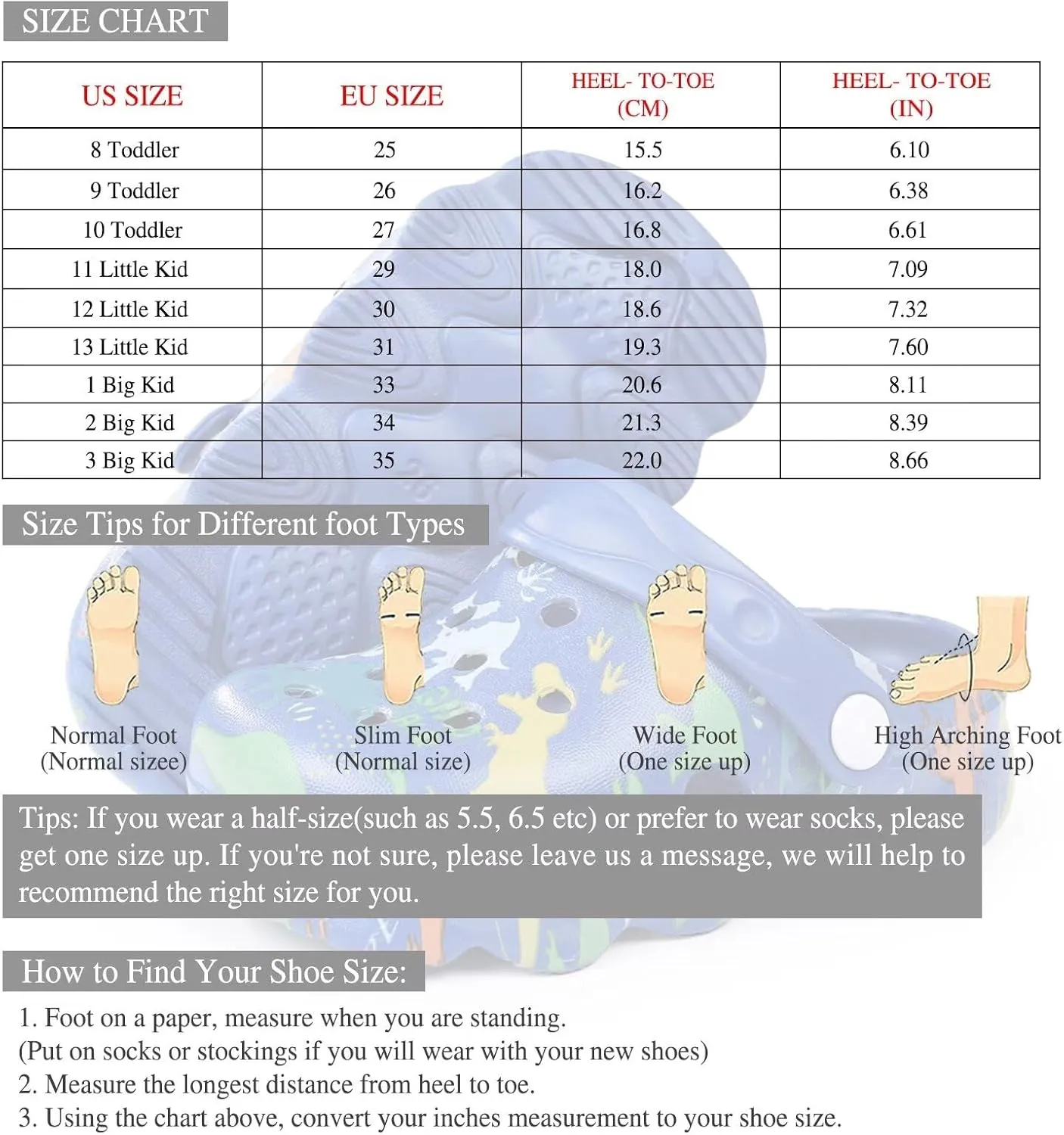 Boys Girls Cute Clogs Shoes Lightweight Garden Shoes Slip On Beach Slides Sandals