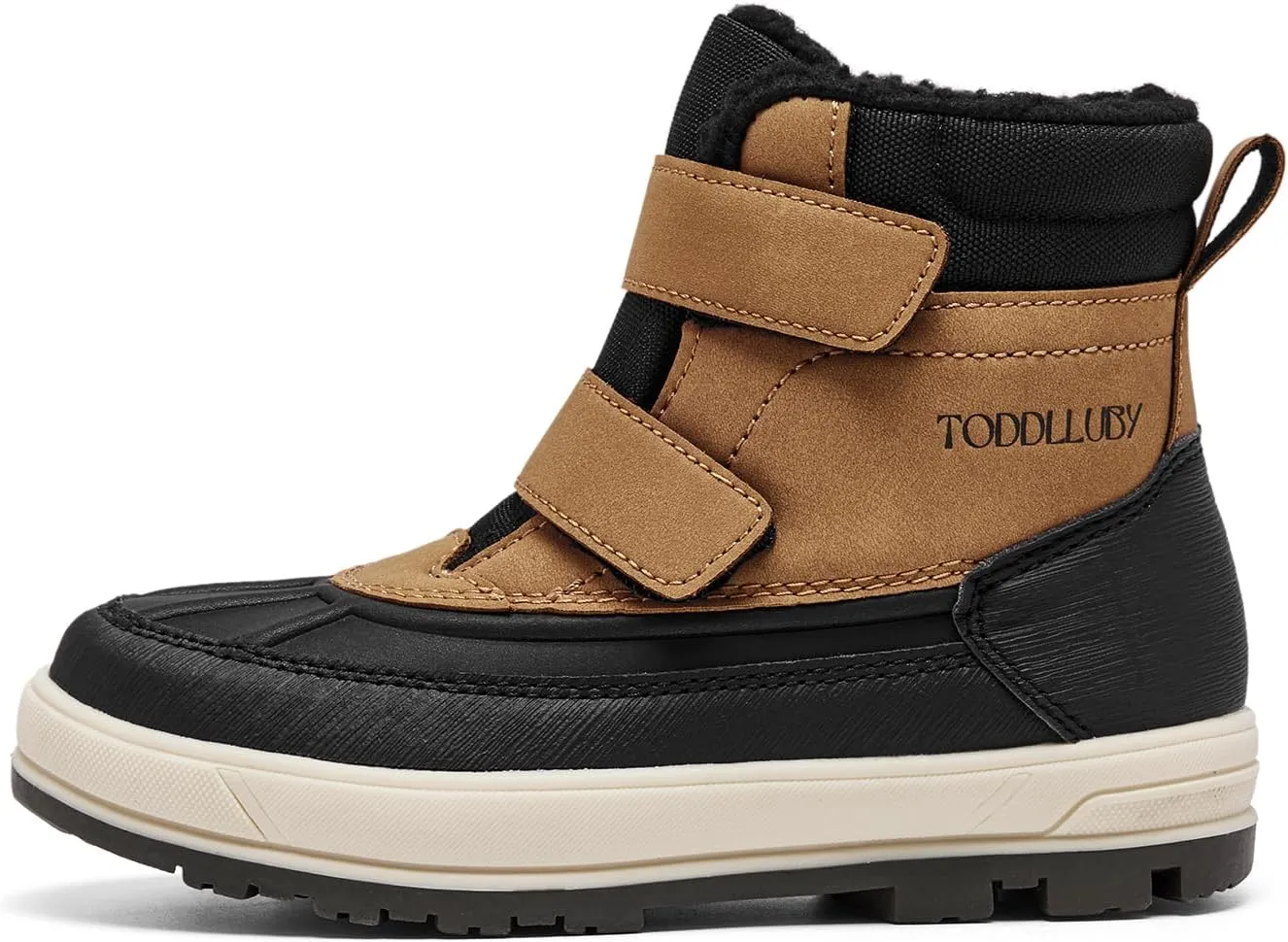 Boys Girls Snow Boots Faux Fur Lined Winter Ankle Boots Outdoor Waterproof Slip Resistant Comfortable Cold Weather Boots Little Kid/Big Kid