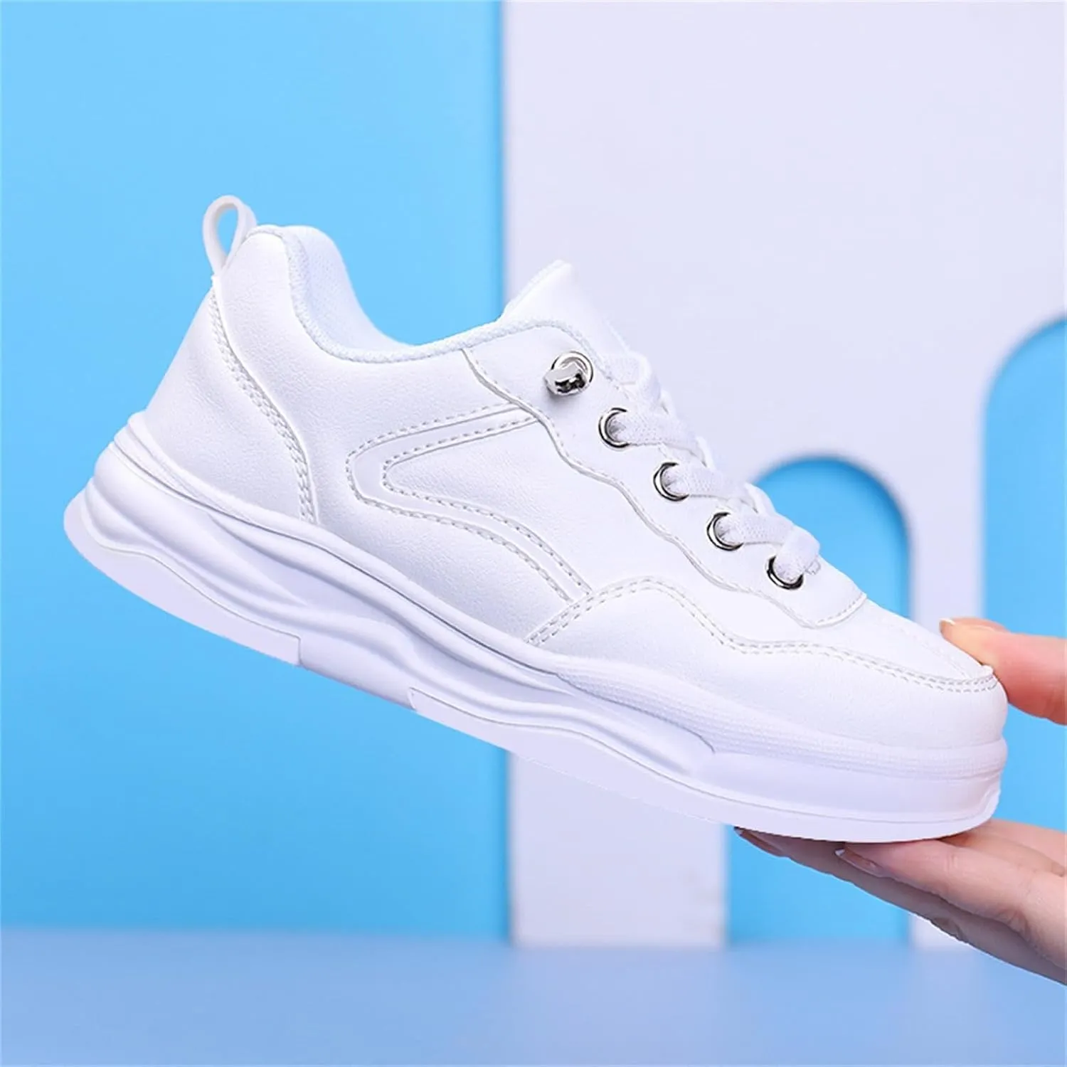 Boy's Girl's Unifor𝐦 Low Top Sneakers White Tennis School Walking Shoes Lightweight Toddler Kids Sneakers Casual Shoes