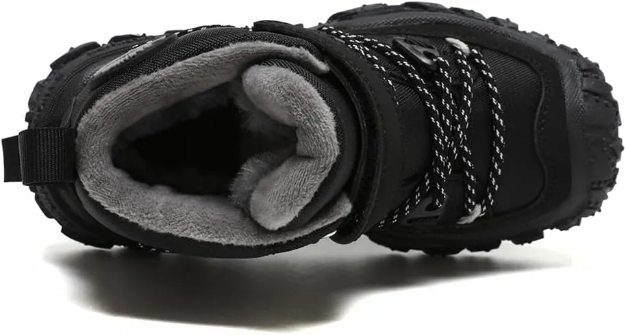 Boys Girls Wnter Snow Boots Warm Outdoor Hiking Shoes Waterproof Anti-slip Boots