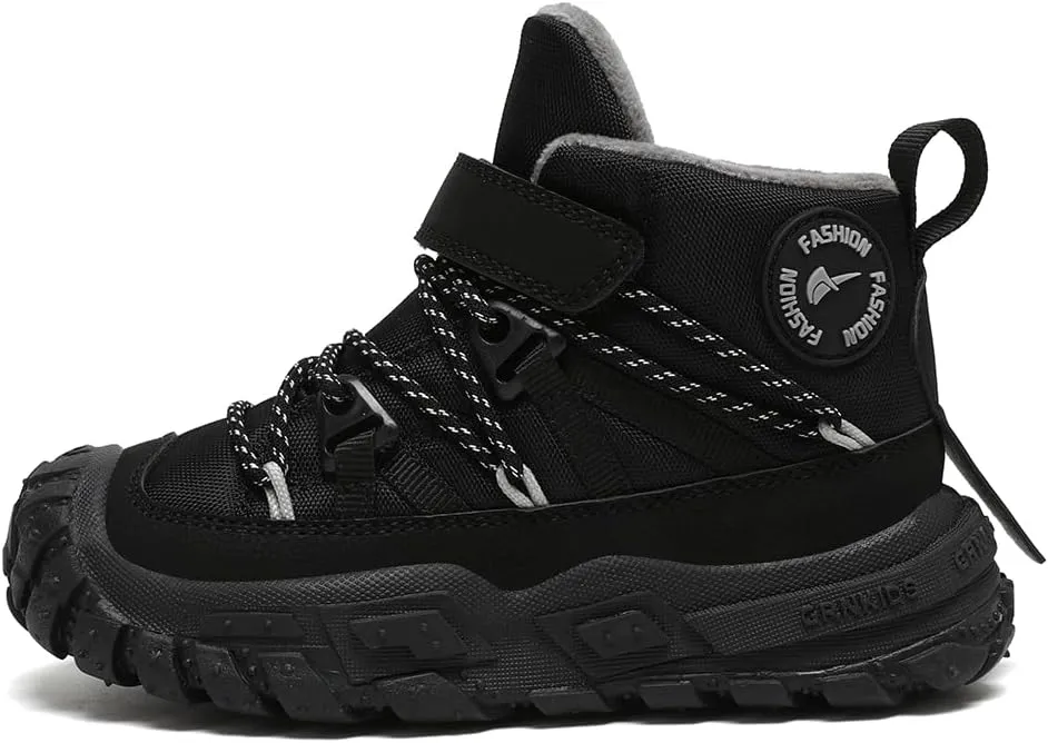 Boys Girls Wnter Snow Boots Warm Outdoor Hiking Shoes Waterproof Anti-slip Boots
