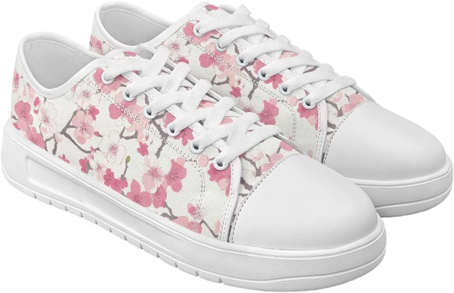 Canvas Shoes for Women Low Top Lace Up Tennis Shoes Girls Fashion Comfortable Sneakers Classic Casual Sneakers
