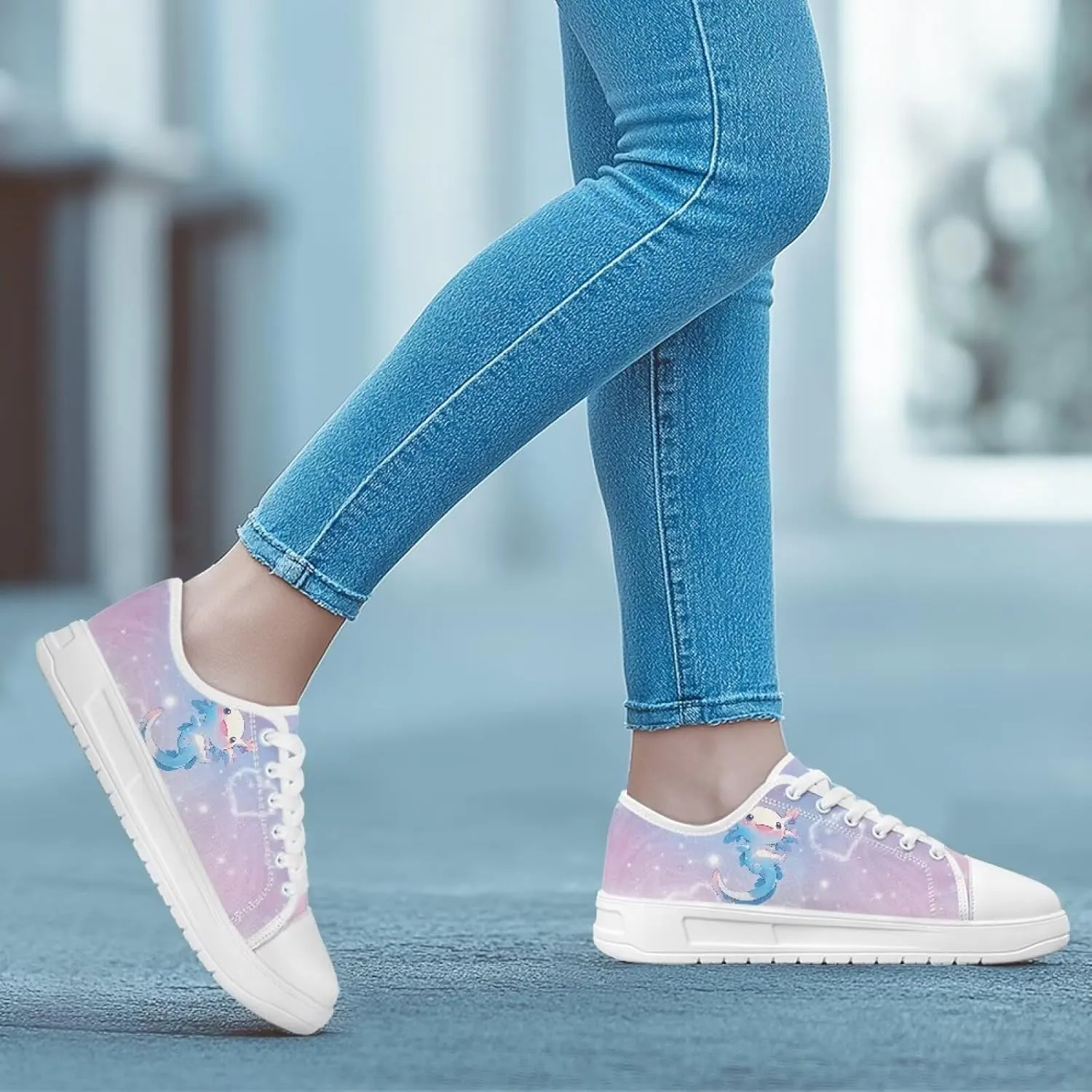 Canvas Shoes for Women Low Top Sneakers Girls Fashion Shoes Classic Comfortable Tennis Lace up Canvas Sneakers