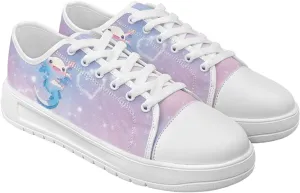 Canvas Shoes for Women Low Top Sneakers Girls Fashion Shoes Classic Comfortable Tennis Lace up Canvas Sneakers