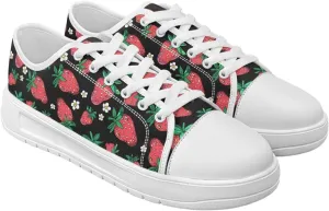 Canvas Shoes for Women Low Top Sneakers Girls Fashion Shoes Classic Comfortable Tennis Lace up Canvas Sneakers