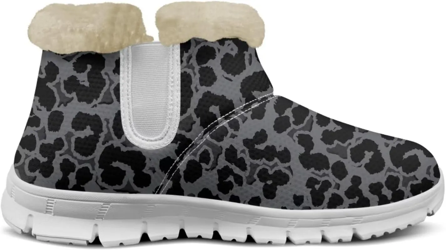 chaqlin Winter Boots Snow Boots Ankle Warm Slip Resistant Boots Flannel Fur Lined Comfy Cold Weather Outdoor Casual Boots