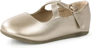 CIOR Toddler Girls Ballet Flats Shoes Ballerina Bowknot Jane Mary Princess Dress Shoes for Wedding Party School