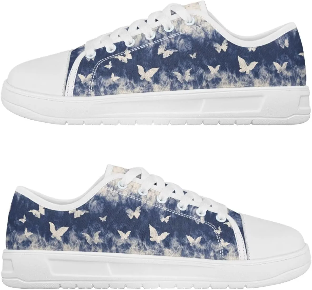 Classic Canvas Shoes Womens Platform Sneakers Low Top Lace Up Casual Tennis Athletic Shoe