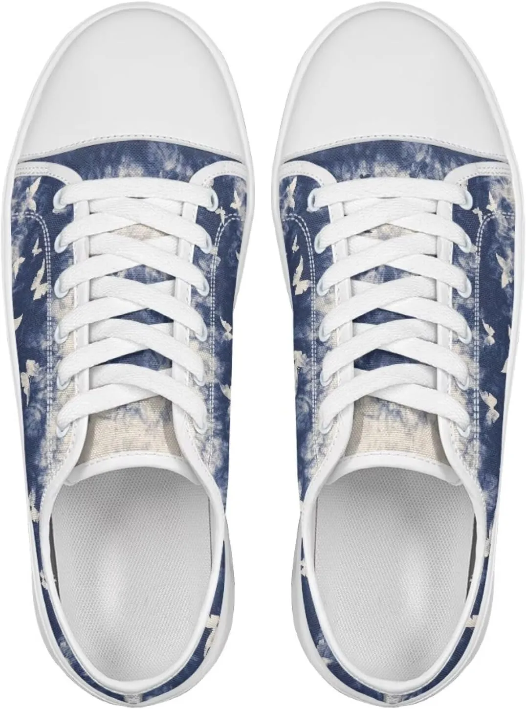 Classic Canvas Shoes Womens Platform Sneakers Low Top Lace Up Casual Tennis Athletic Shoe