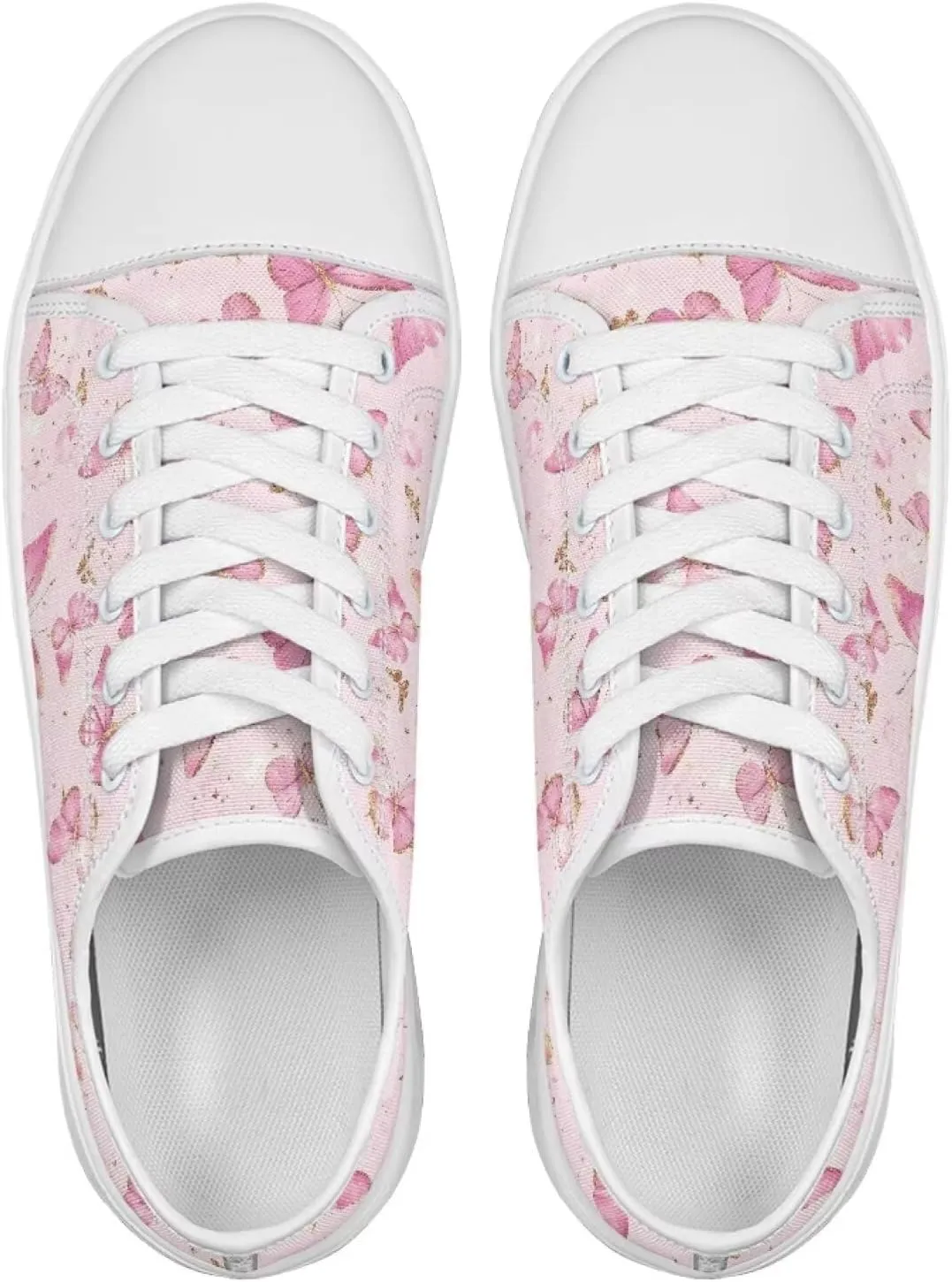 Classic Canvas Shoes Womens Platform Sneakers Low Top Lace Up Casual Tennis Athletic Shoe