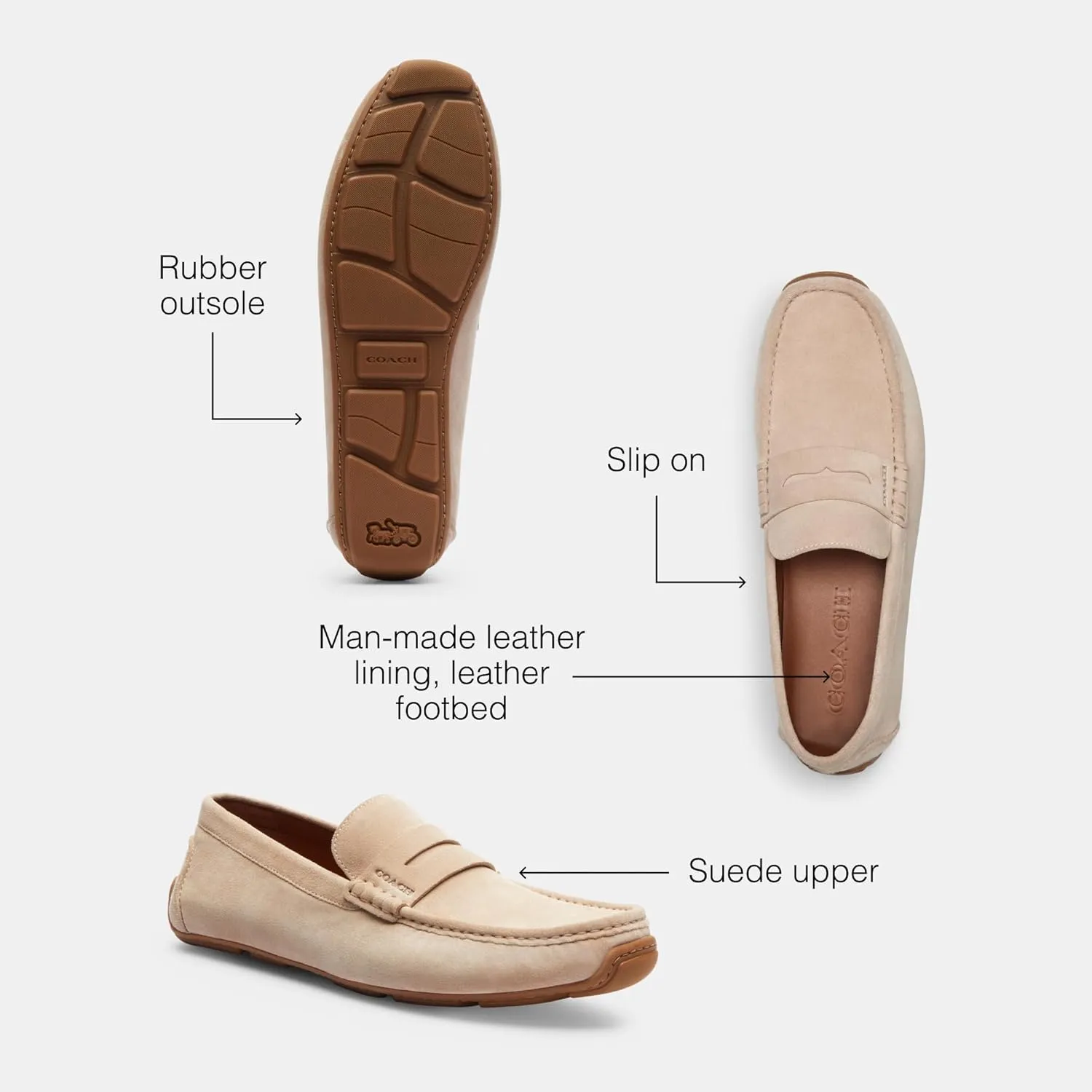 Coach Men's Luca Suede Driver Loafer