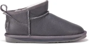 Cosy Ultra Short Buff Boots - Lightweight Comfy Buff Leather Boots for Women's (SMOKE, numeric_7)