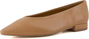 CUSHIONAIRE Gabor Women's Pointed Toe Slip-On Flat  Memory Foam, Wide Widths Available