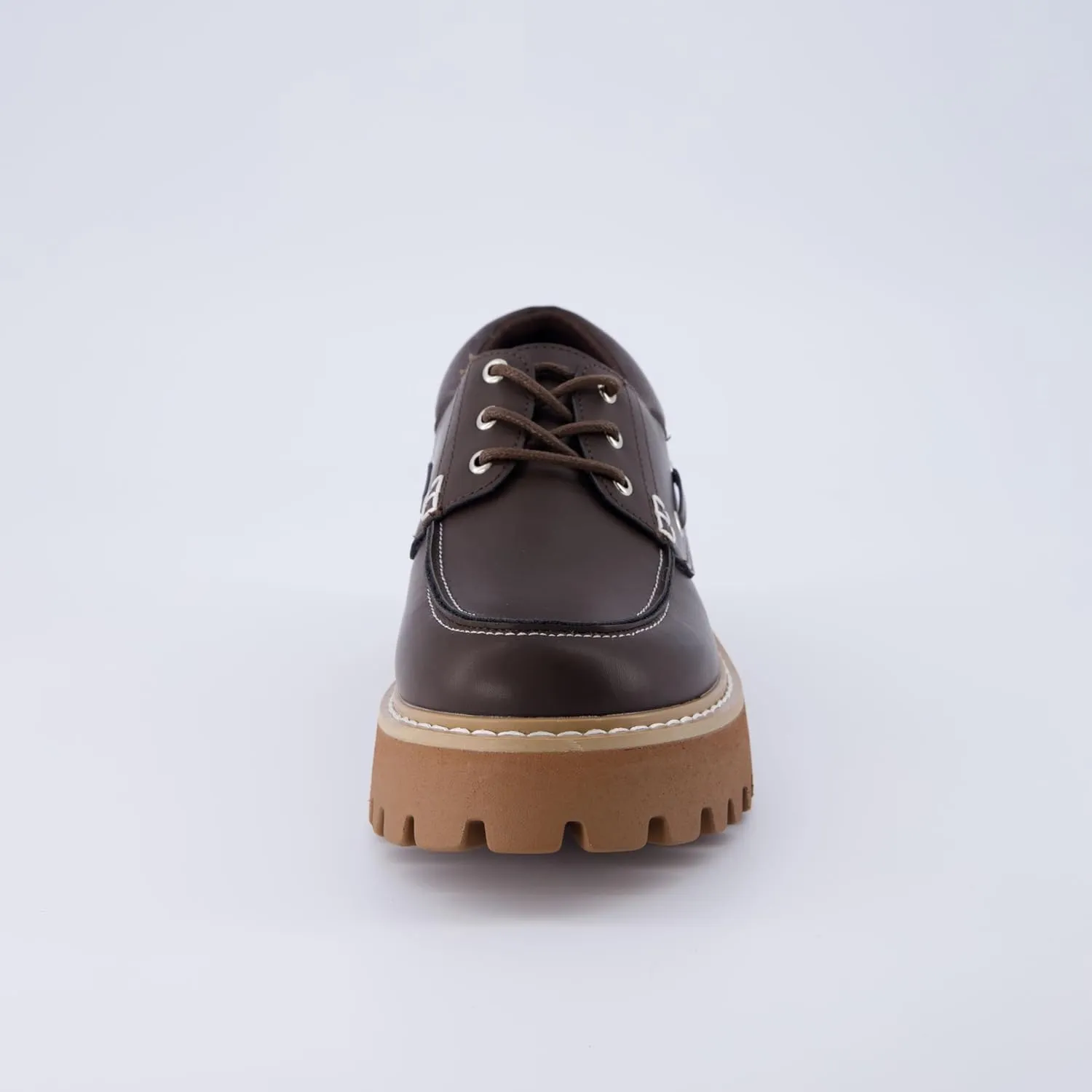 CUSHIONAIRE Women's Beam Chunky Boat Loafer  Memory Foam, Wide Widths Available
