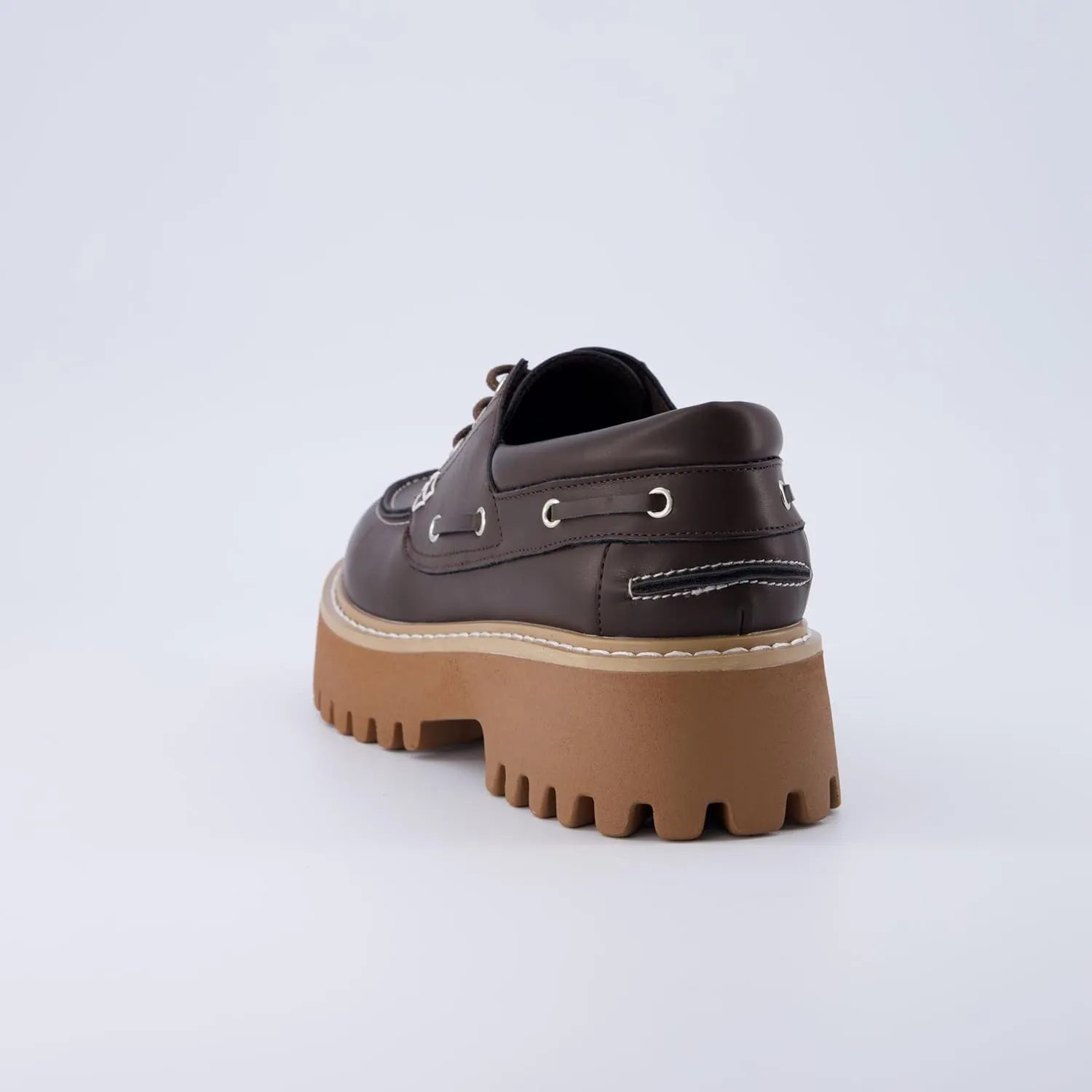 CUSHIONAIRE Women's Beam Chunky Boat Loafer  Memory Foam, Wide Widths Available