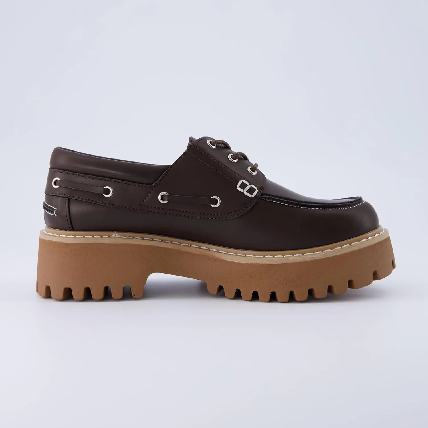 CUSHIONAIRE Women's Beam Chunky Boat Loafer  Memory Foam, Wide Widths Available