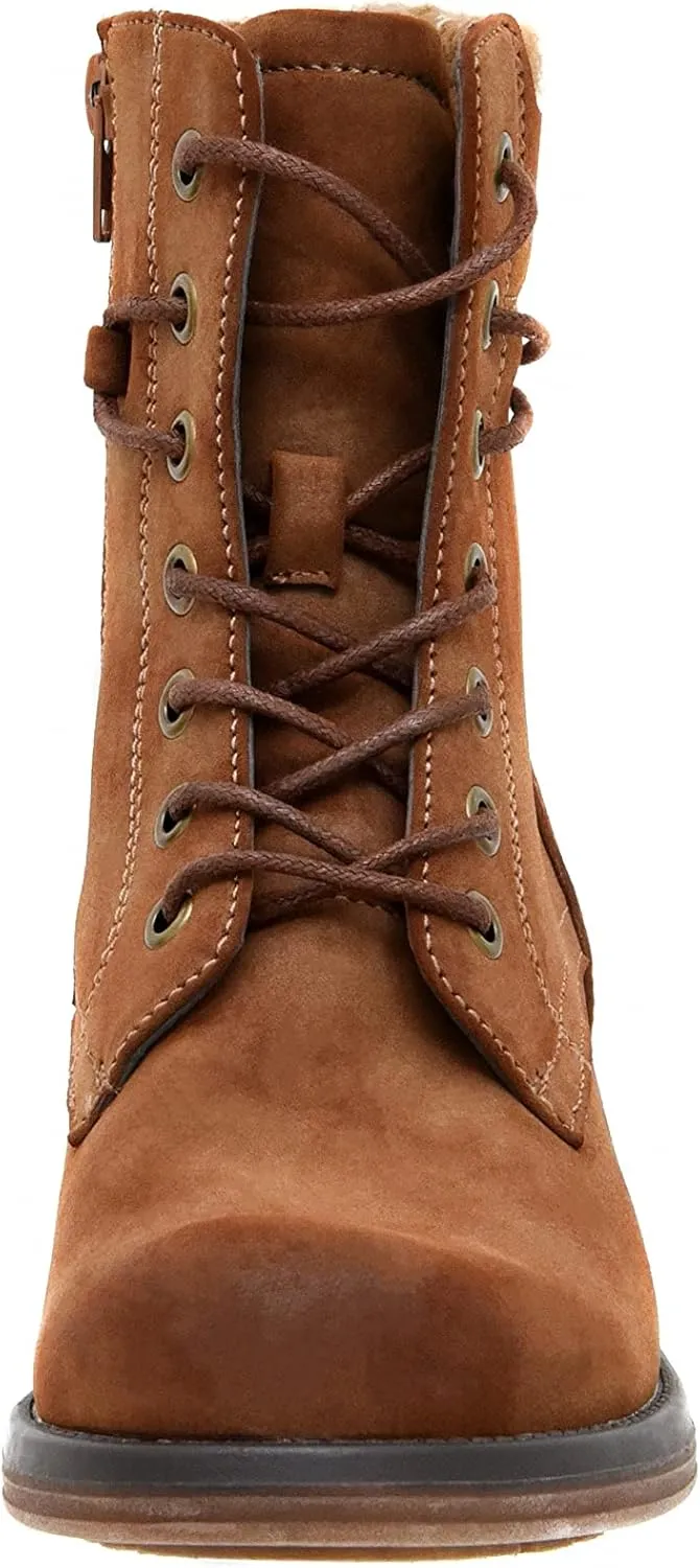 CUSHIONAIRE Women's Rena Lace up boot  Memory Foam