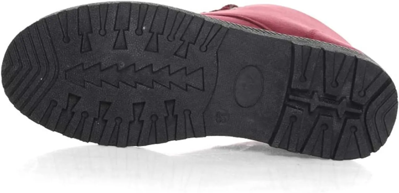 DADAWEN Women's Suede Waterproof Lace Up Winter High Top Snow Boots