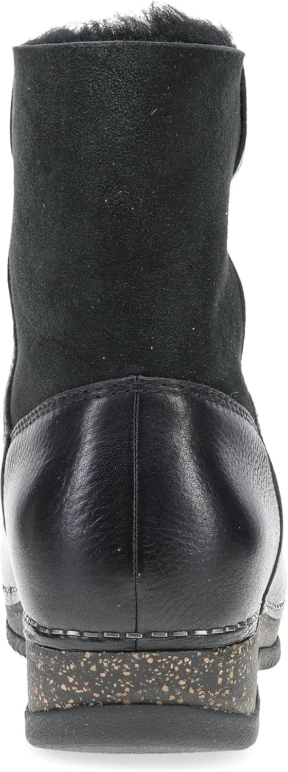 Dansko McKenzie Seasonal Bootie for Women on Patented Stapled Construction -Shearling Shaft for Cozy Comfort