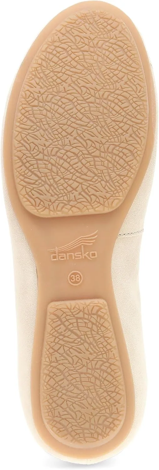 Dansko Mollie Slip-On Ballerina Flats for Women – Built-in Wedge with Arch Support – Versatile Casual to Dressy Footwear – Lightweight Rubber Outsole