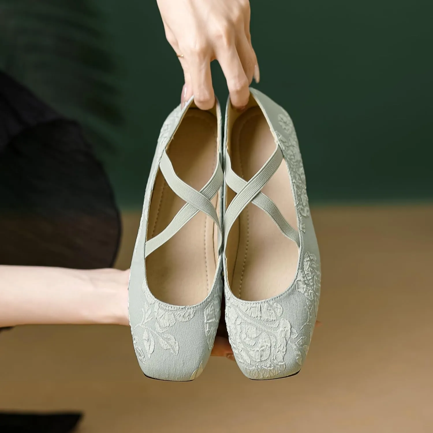 Dear Time Women's Mary Jane Flat Shoes Casual Simple Ballets Comfortable Dressy Office Walking Shoes