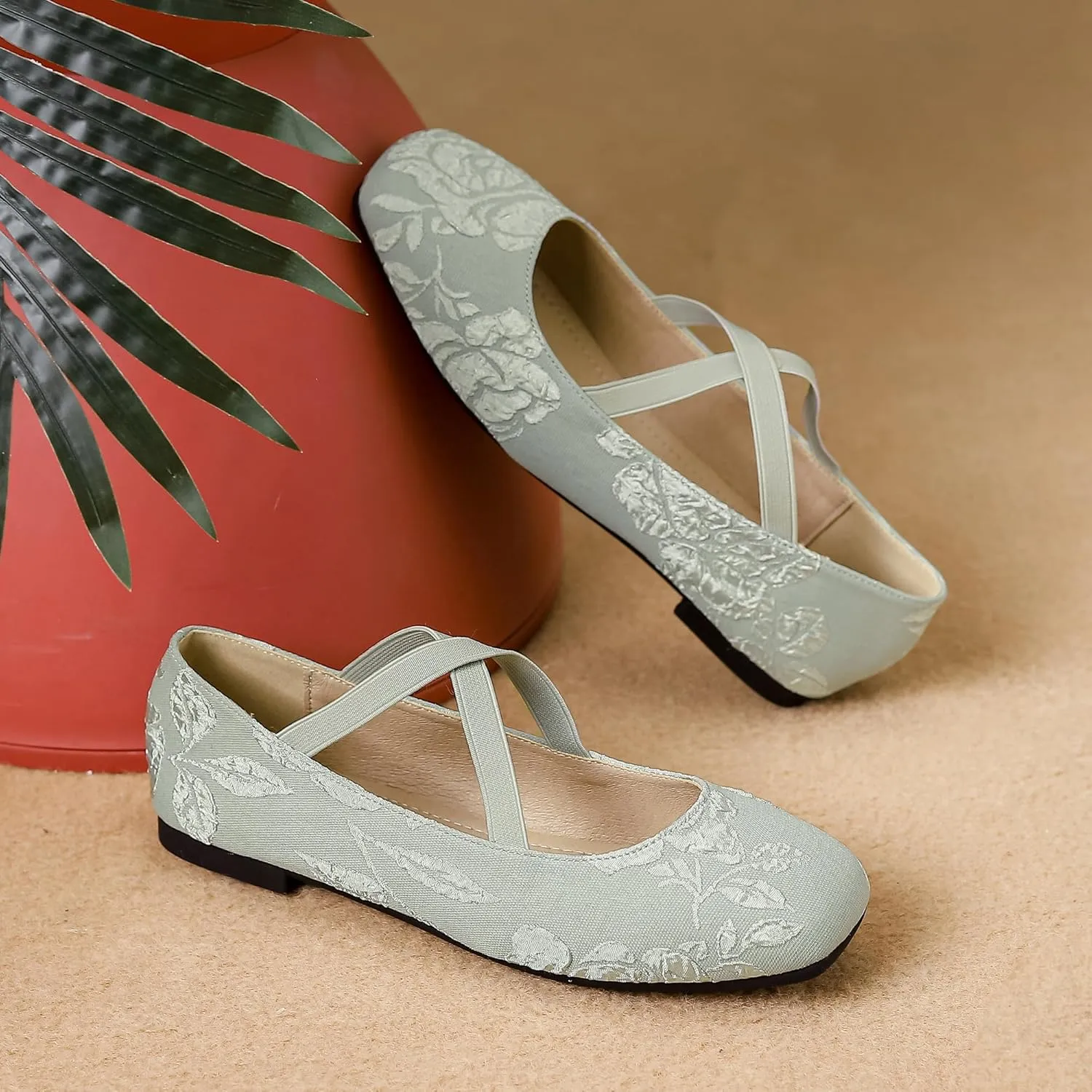 Dear Time Women's Mary Jane Flat Shoes Casual Simple Ballets Comfortable Dressy Office Walking Shoes